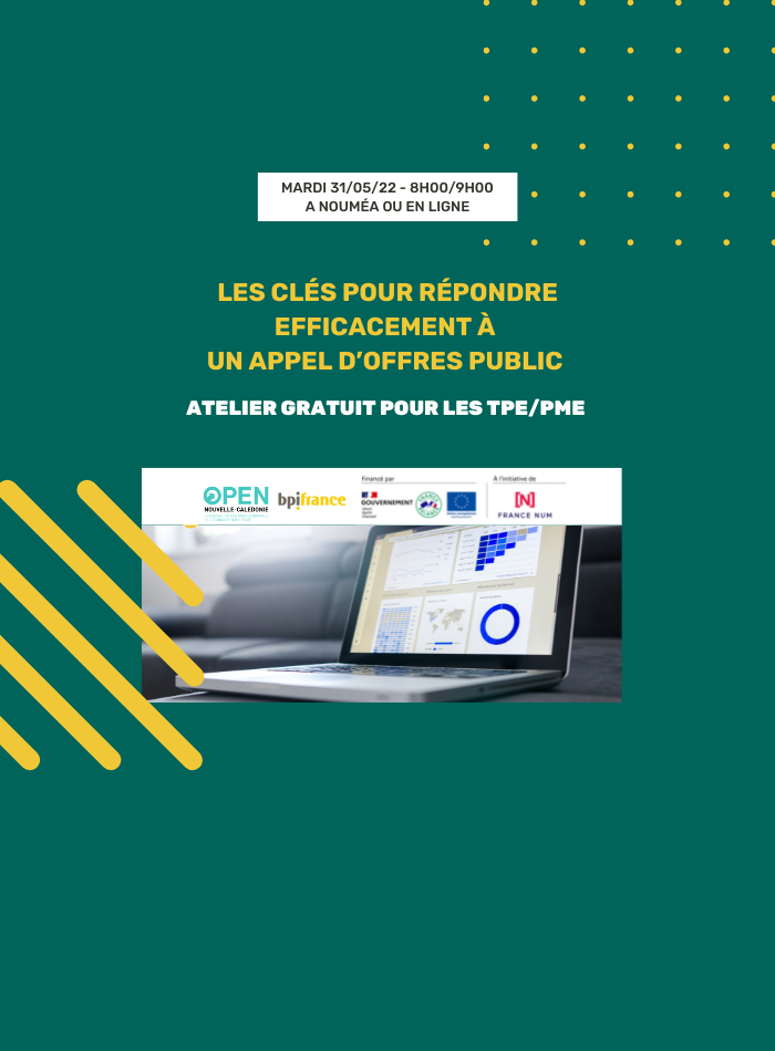 Atelier gratuit TPE/PME – Les clés pour répondre efficacement à un appel d’offres public