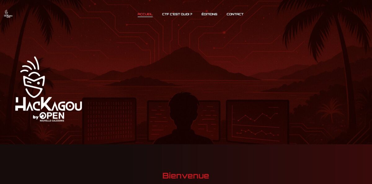 HacKagou.nc est en ligne : découvrez le site officiel de l’événement cybersécurité et numérique de Nouvelle-Calédonie !